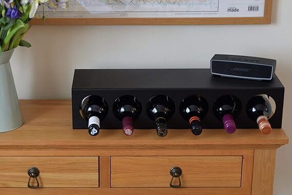 indian decor 31050 Metal Wine Rack Storage for 6 Bottles Iron Glass Holder-picture-26