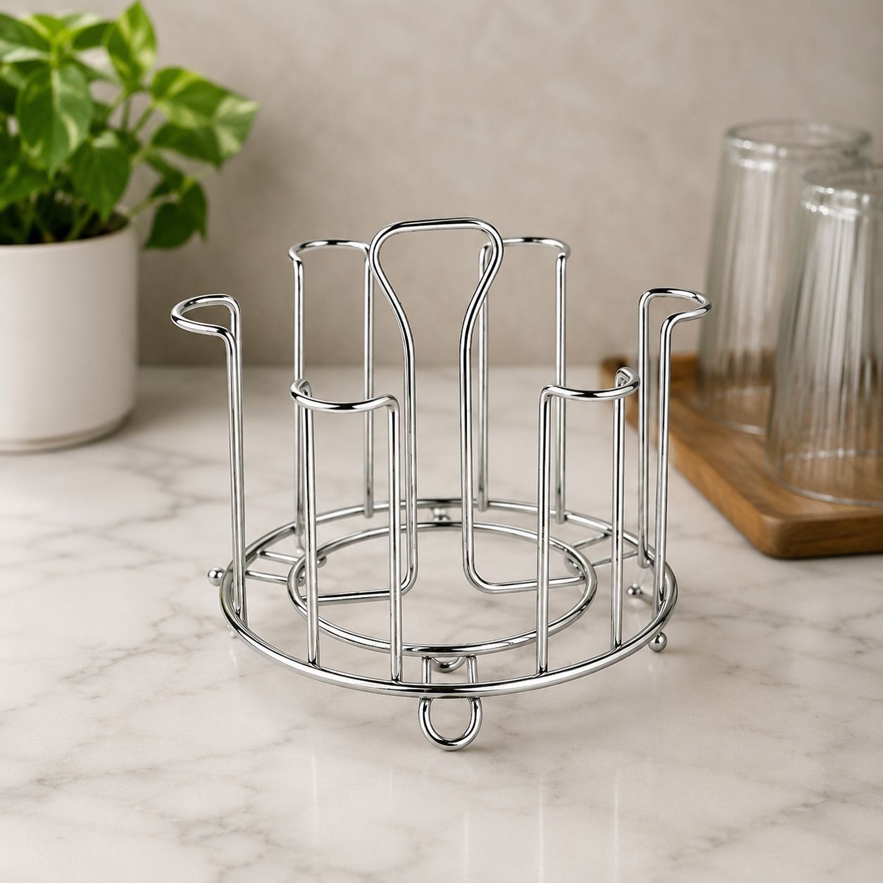 anayesha SSGH01 Stainless Steel Glass Holder-picture-6