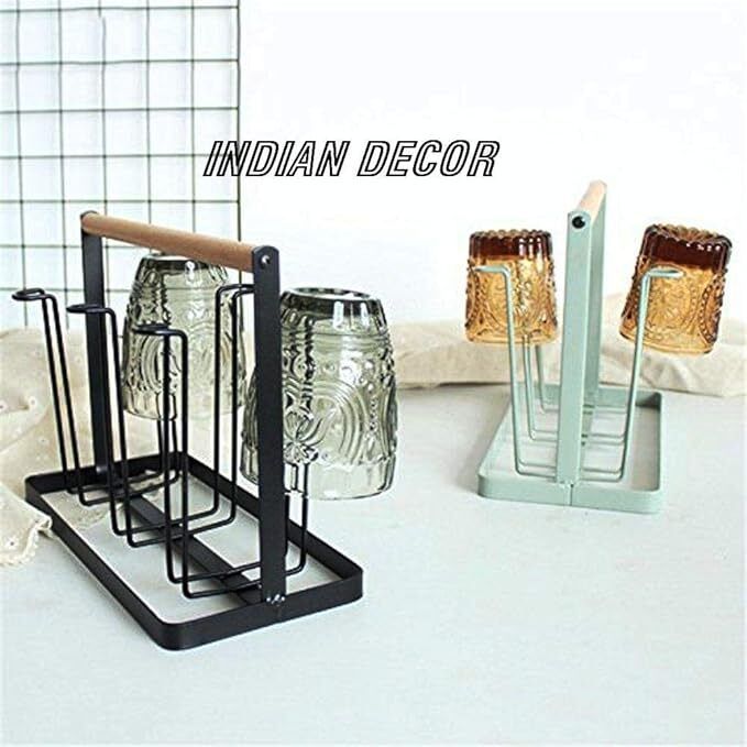 indian decor 1924 Wrought Iron Glass Holder-picture-24