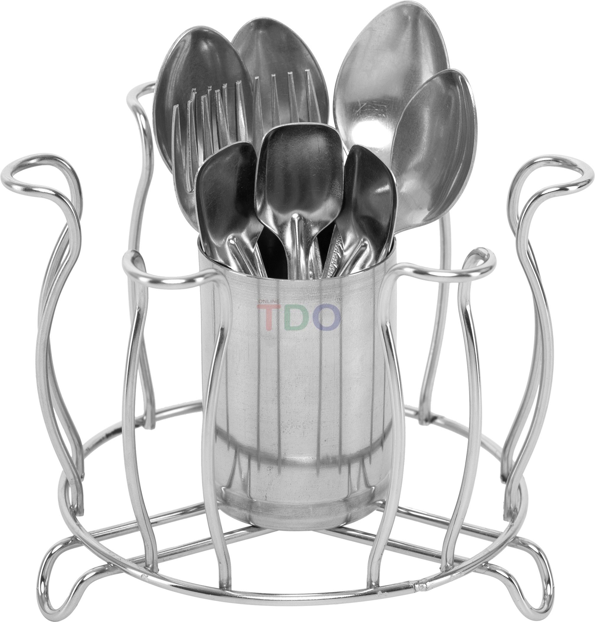 Steel Glass and Spoon Organiser for Glasses and Cutlery Steel Glass Stand Steel Glass Holder-image-31