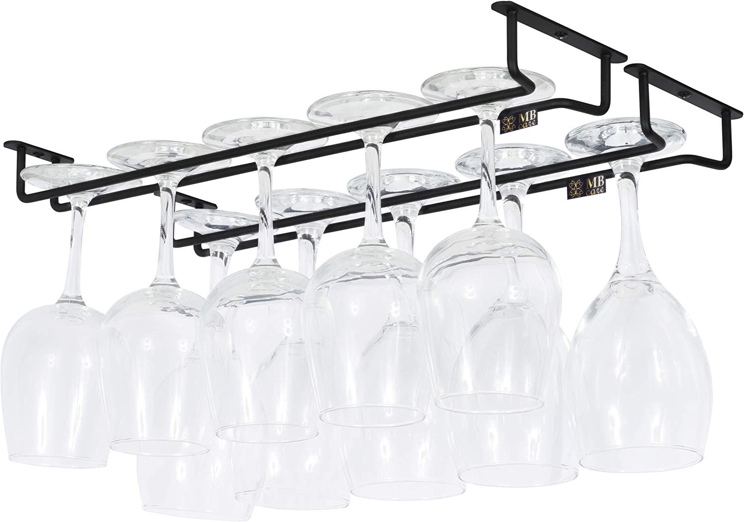 2_Pack Steel Glass Holder, Wine Rack
