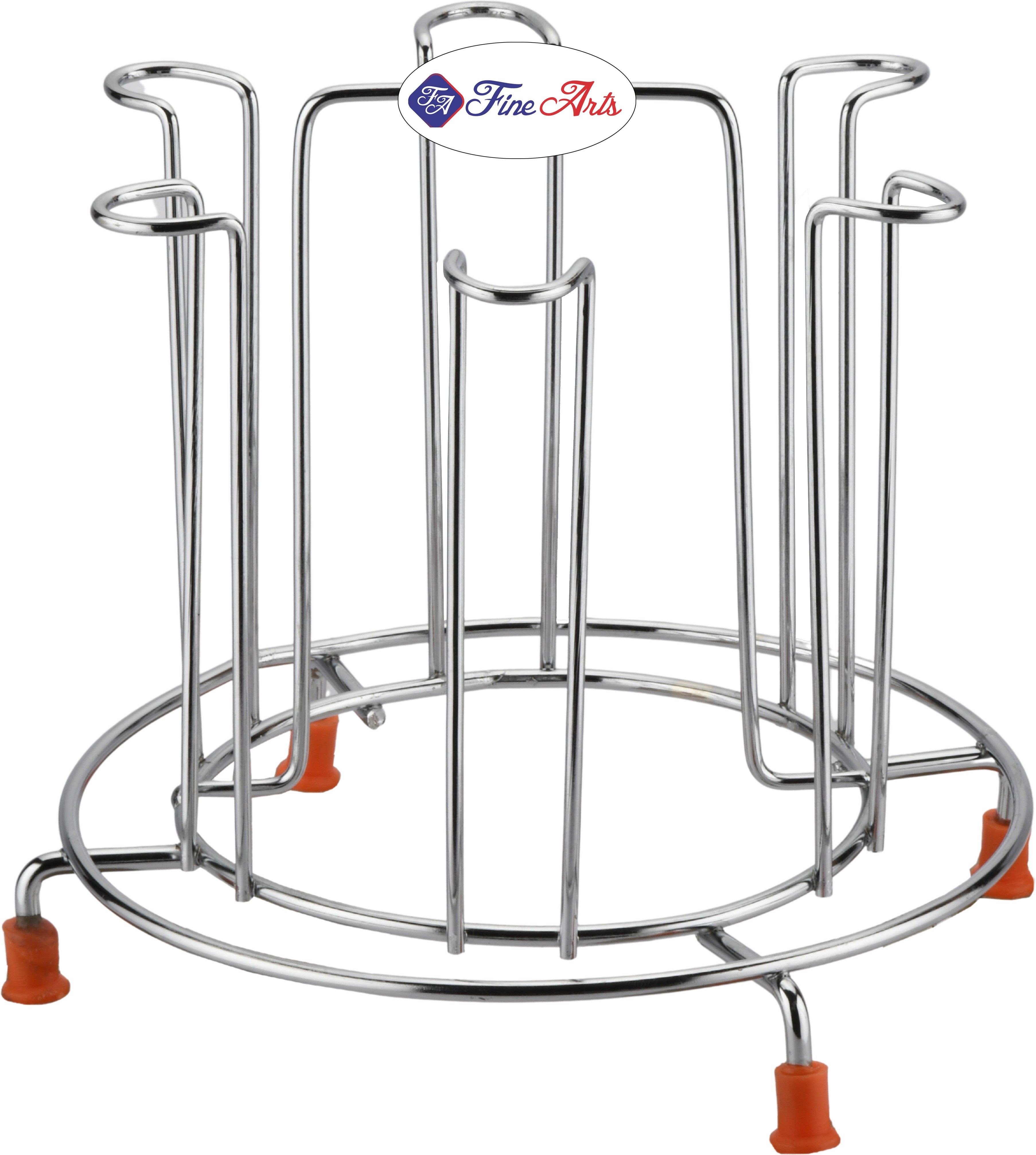 Stright Stainless Steel Glass Stand/Tumbler Holder/Glass Holder for Kitchen Stainless Steel Glass Holder