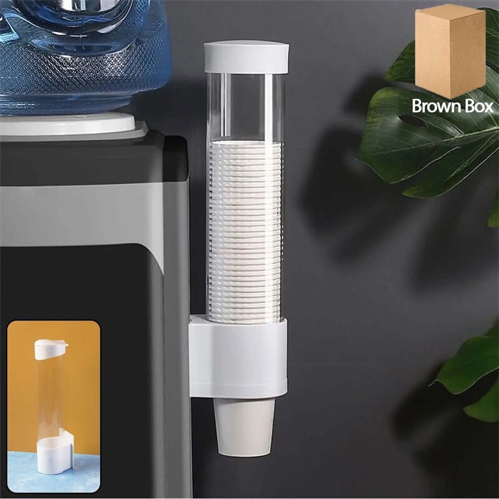 Automatic Cup Dispenser Holder | Wall Mount | Dustproof & Easy Use Plastic Glass Holder-image-39