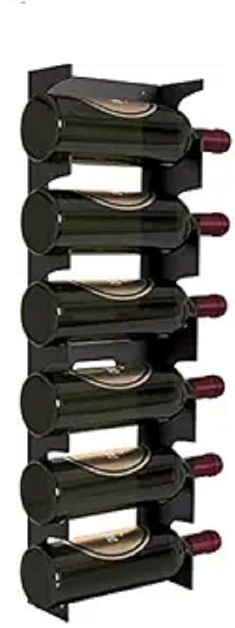 4890 Wall Mount Steel Wine Rack (6 Bottles) Iron Glass Holder-image-28