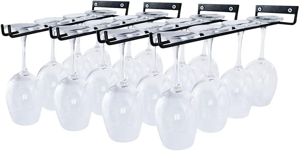 icon creation Hanging Metal Wine Glass Rack Organizer for Pubs (Pack of 4) Iron Glass Holder, Wine Rack, Iron Holder, Dish Drainer, Utility Rack-picture-30