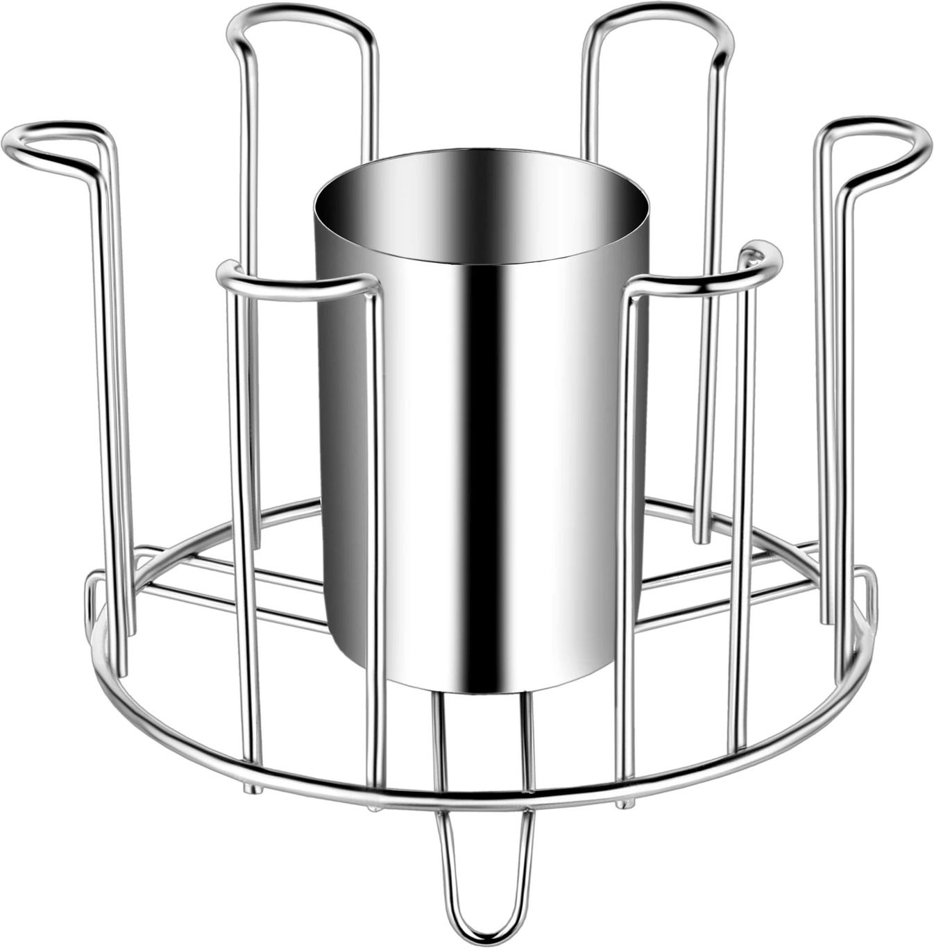 CRG 6-Slot Glass Stand | Rust-Proof Glass Holder for Kitchen & Dining Table Steel Glass Holder-image-11