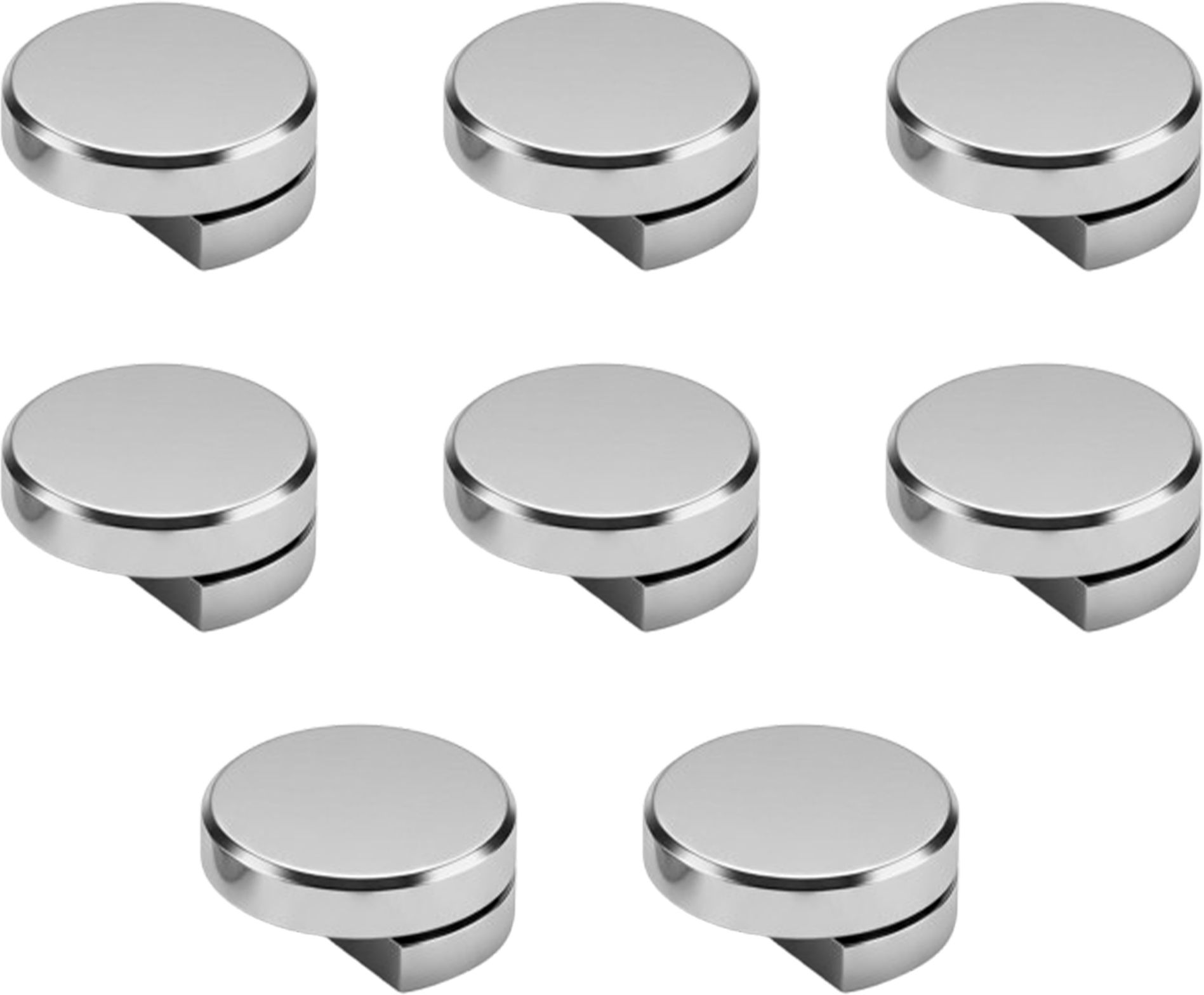 atlantic Fully Brass Half Round Mirror Glass Bracket Holder 6mm Pack of 8 Pieces 0 Shelf Bracket-picture-21