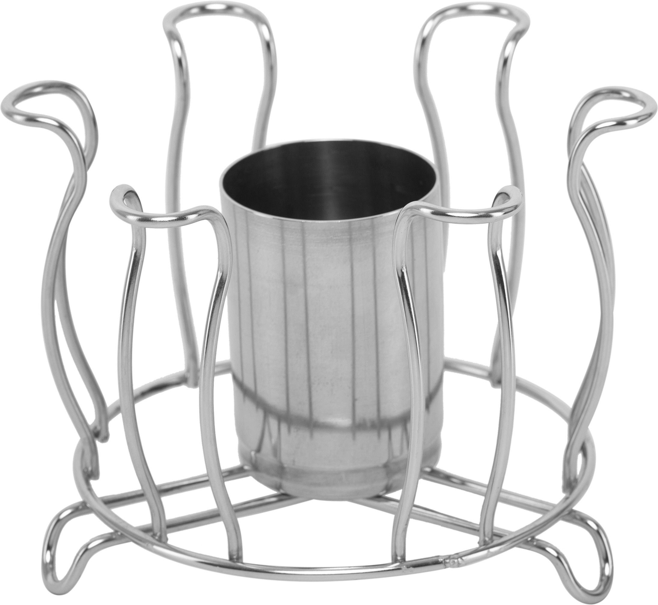 devrt Glass Stand Cup Stand spoon stand Steel for Dining Table/ Kitchen Tumbler Holder Steel Glass Holder-picture-1