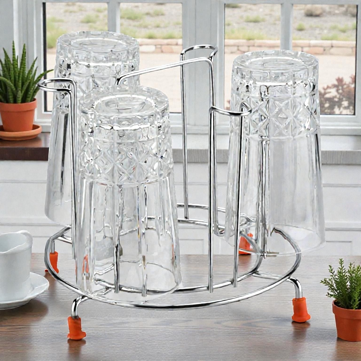 Stdfy Glass Stand_T Stainless Steel Glass Holder-image-5