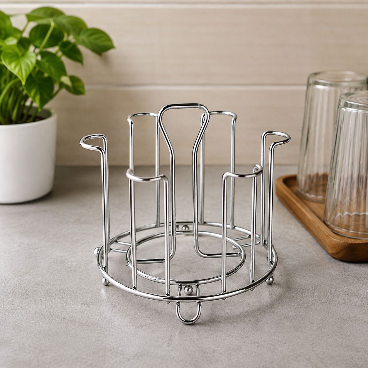 wiretail Straight Stainless Steel Glass Stand/Glass Holder Stainless Steel Glass Holder-picture-31