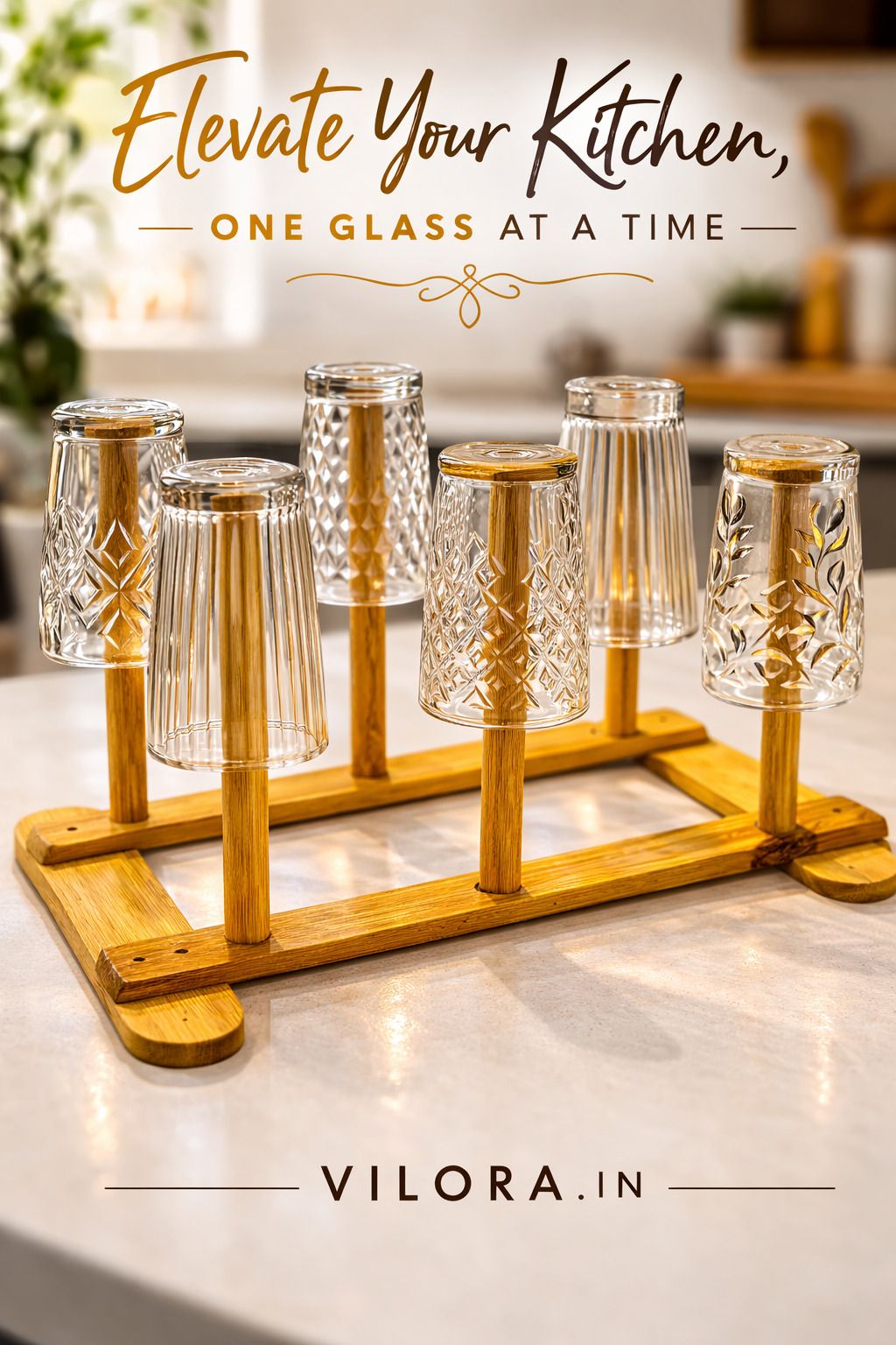 Unique eco friendly Bamboo Glass Holder-image-37