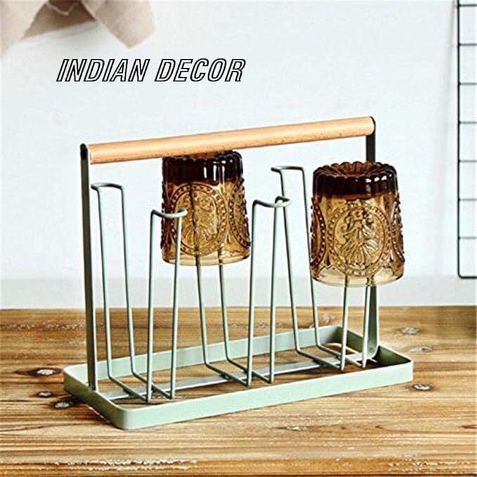 indian decor 1925 Wrought Iron Glass Holder-picture-27