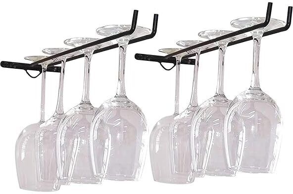 28220 Wine Glass Rack, Wine Glass Holder Stemware Rack Wall Iron Glass Holder-image-14