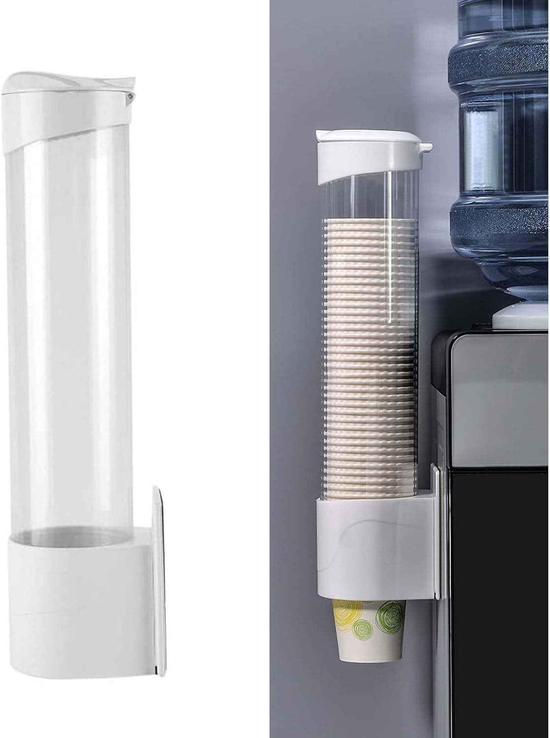 Self Adhesive Paper Cup Glass Dispenser Holder Plastic Glass Holder-image-31