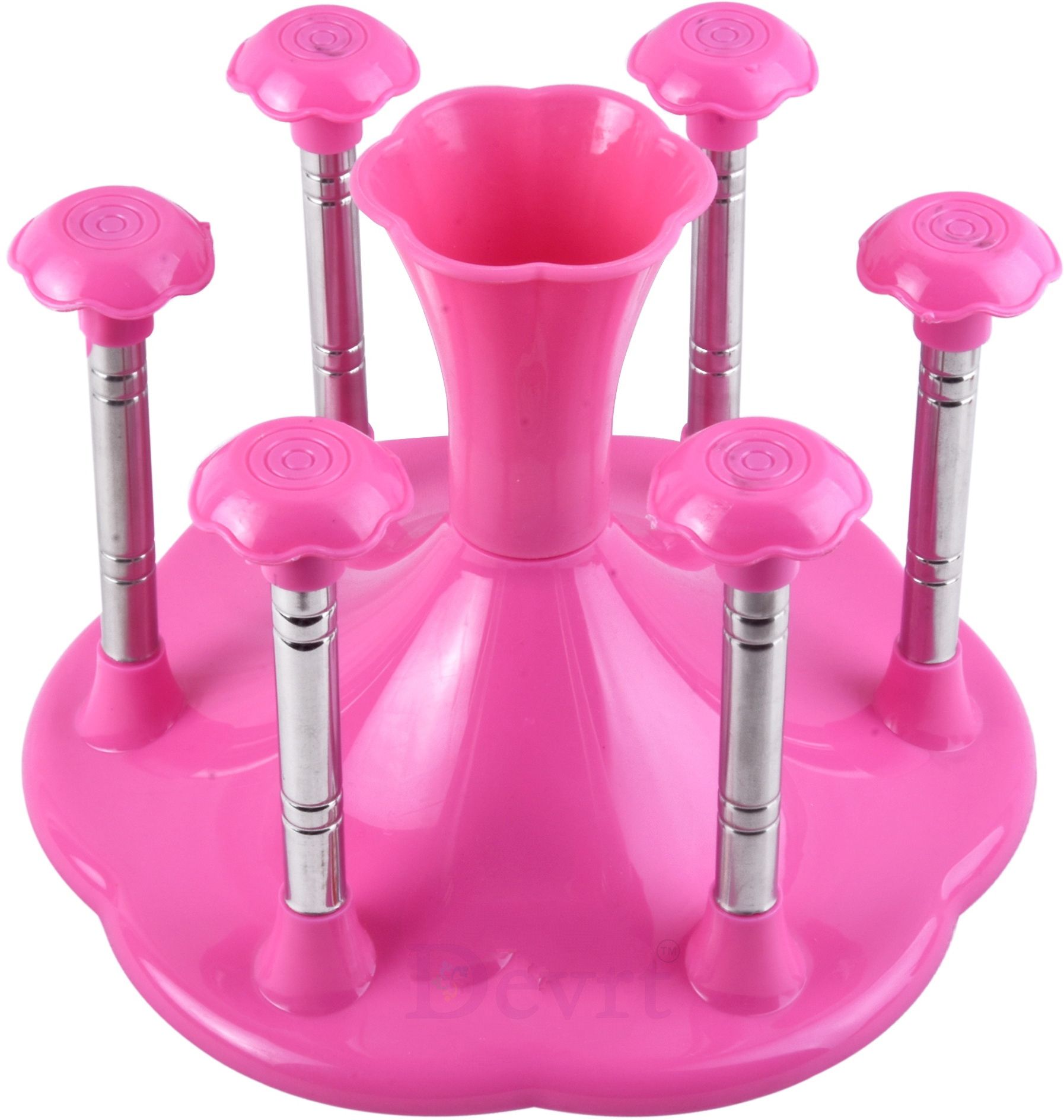 devrt Glass Stand and Spoon Holder for Dining Table, Glass Stand for kitchen Plastic, Steel Glass Holder-picture-5