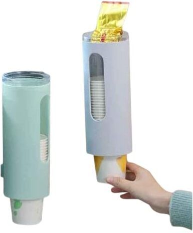 Wall Mounted Paper Cup Dispenser, Plastic Holder for Disposable Cups Plastic Glass Holder-image-28