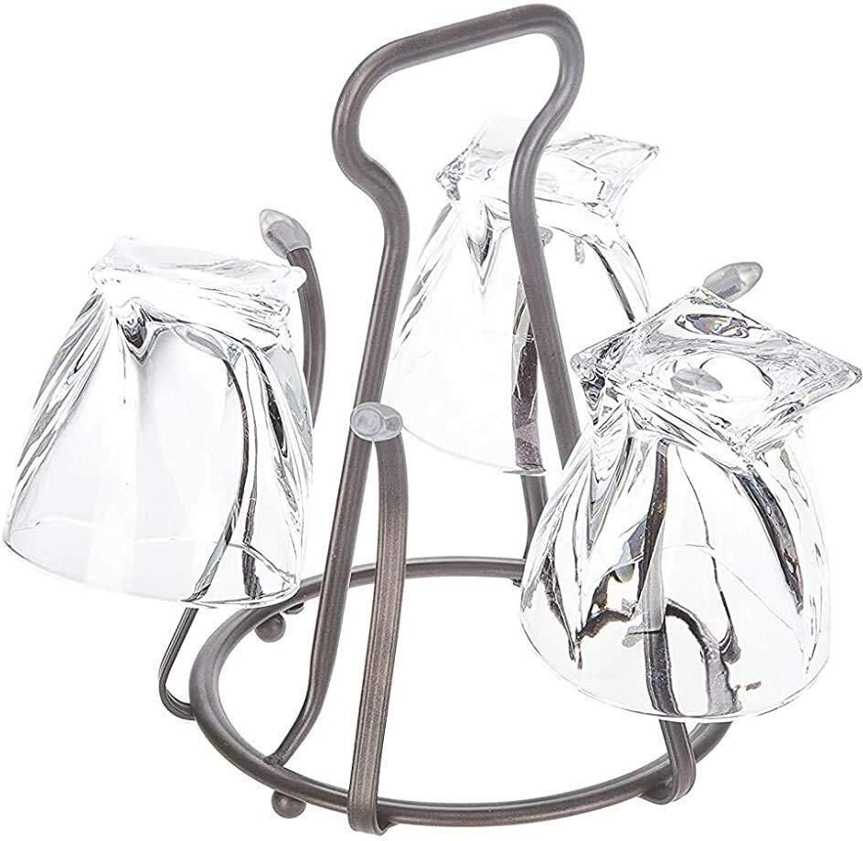 icon creation Metal Glass Stand/Tumbler Holder/Glass Holder for Kitchen/Dining Table Iron Glass Holder, Wine Rack, Iron Holder, Dish Drainer, Utility Rack-picture-32