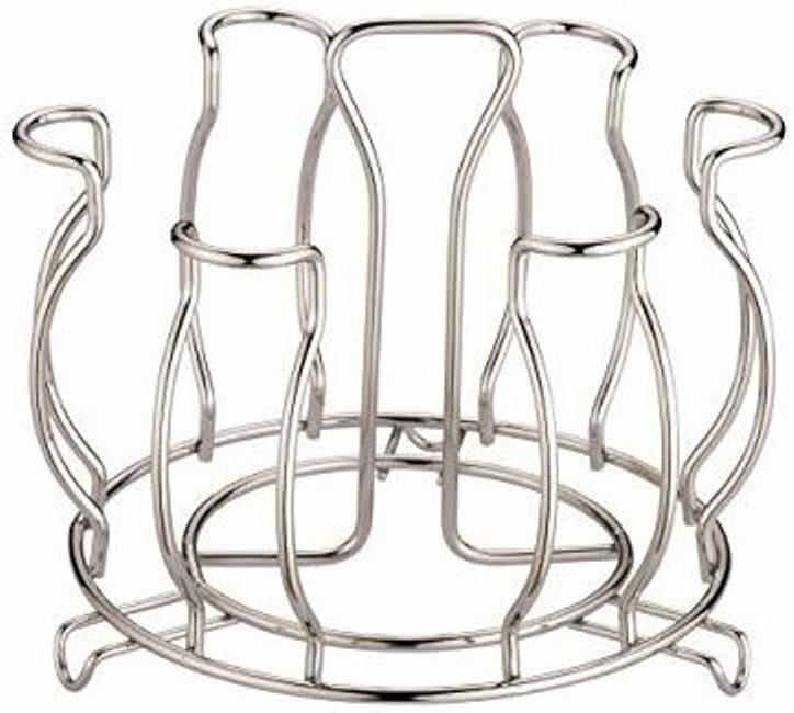 devrt Glass Stand & Cup Stand Steel for Dining Table/ Kitchen Tumbler Holder Steel Steel Glass Holder-picture-3