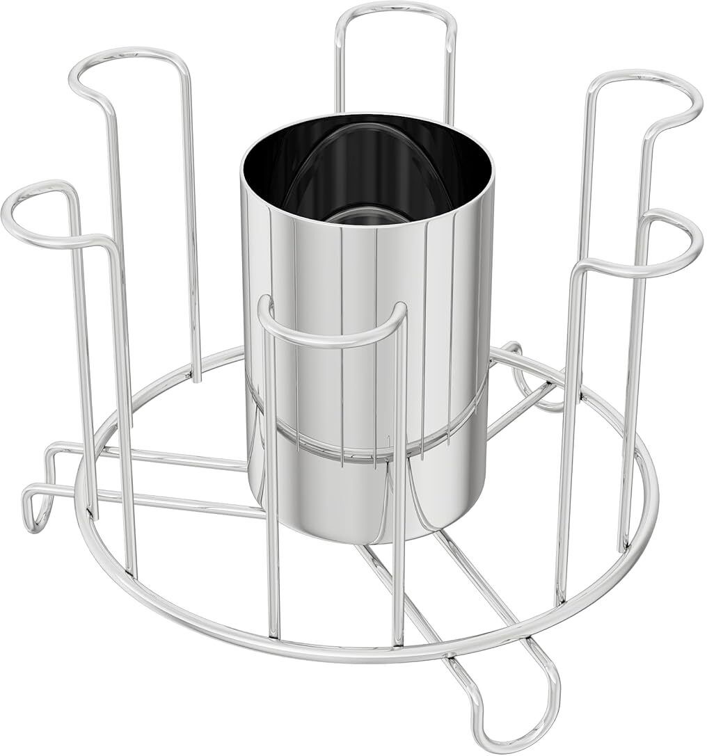 Kitchen-Glass Stand-Chrome Stainless Steel Glass Holder, Utility Rack-image-19
