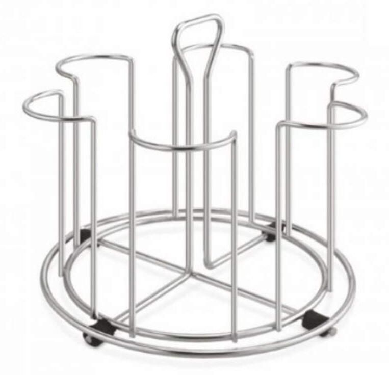 Premium 6x Stainless Steel Glass Holder