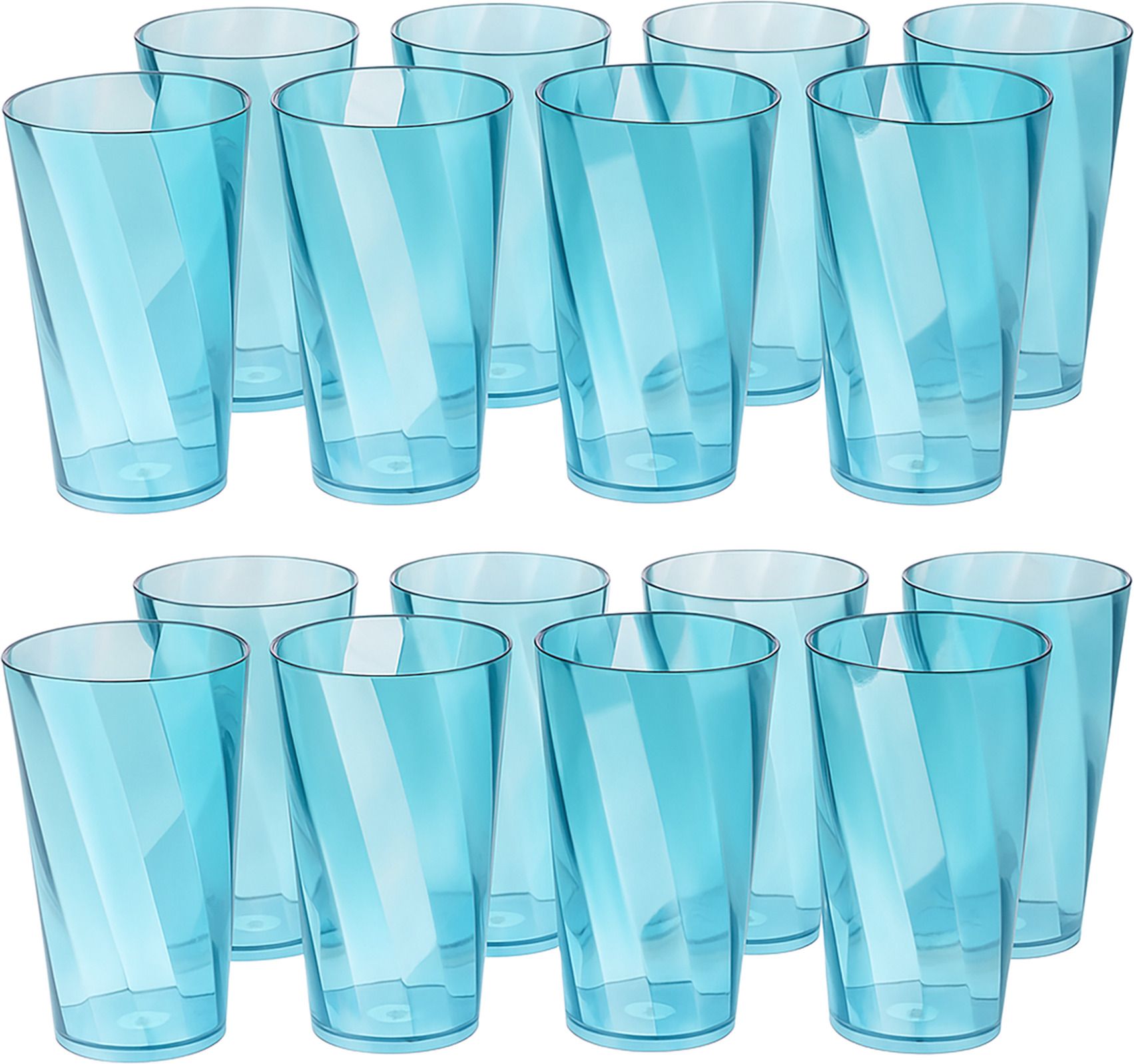 flipkart smartbuy (Pack of 16) Plastic Drinking Water Glasses for Home Kitchen Glass Set Water/Juice Glass-picture-34