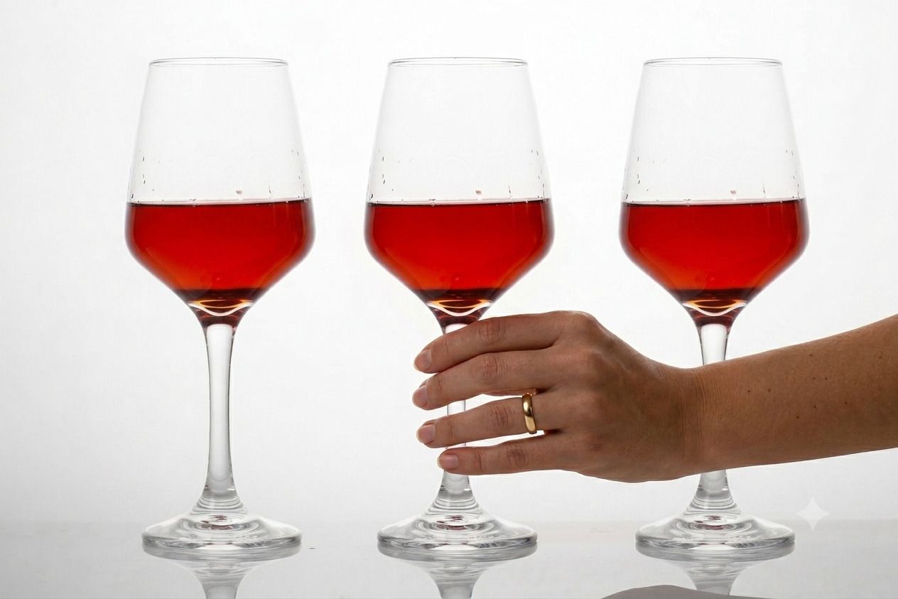 (Pack of 3) Premium Crystal Red Wine Glasses Goblet Clear Stemware for Home Bar & Parties Glass Wine Glass-image-31