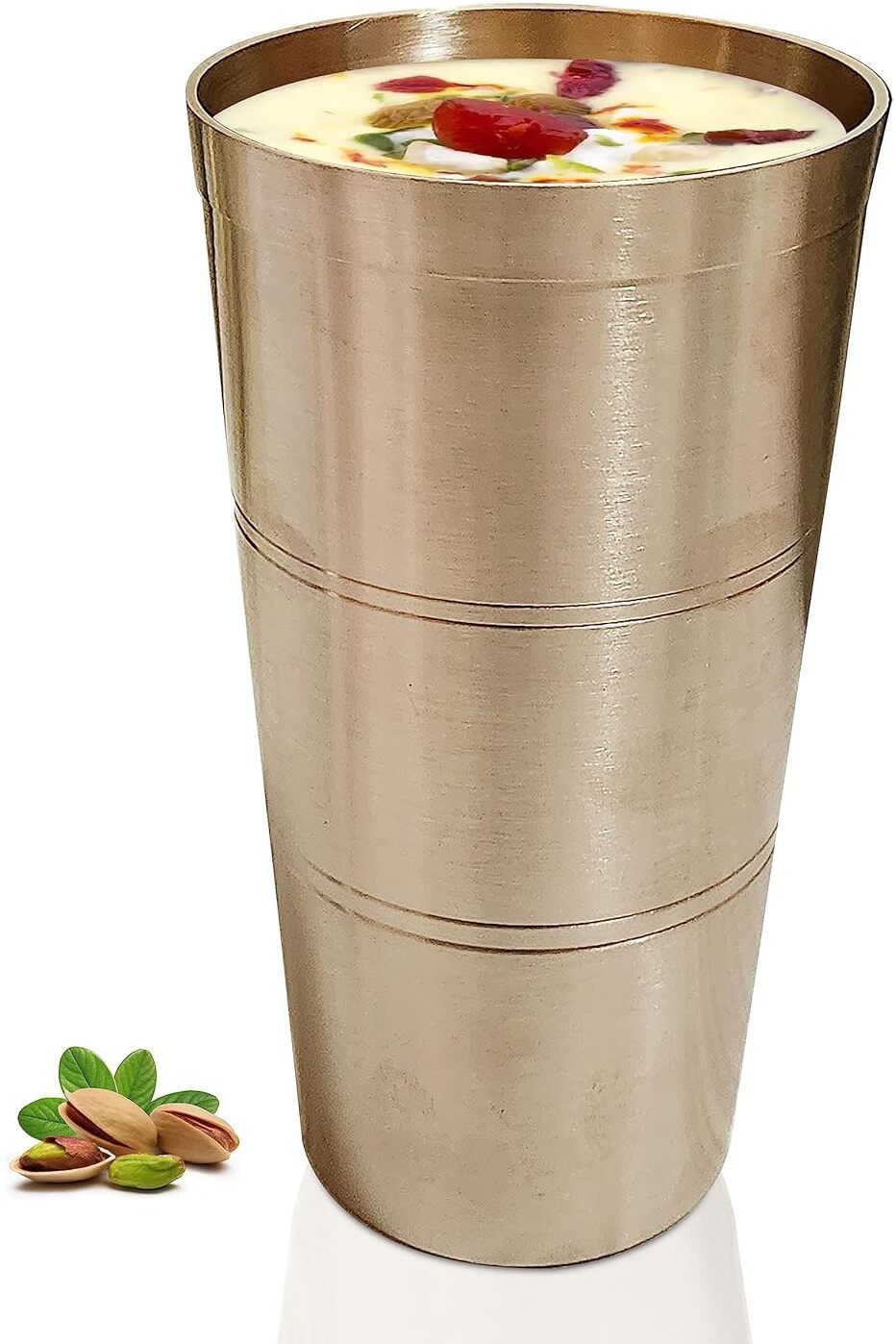 Traditional Kansa Glass Drink Lassi or Milk Glass Water/Juice Glass