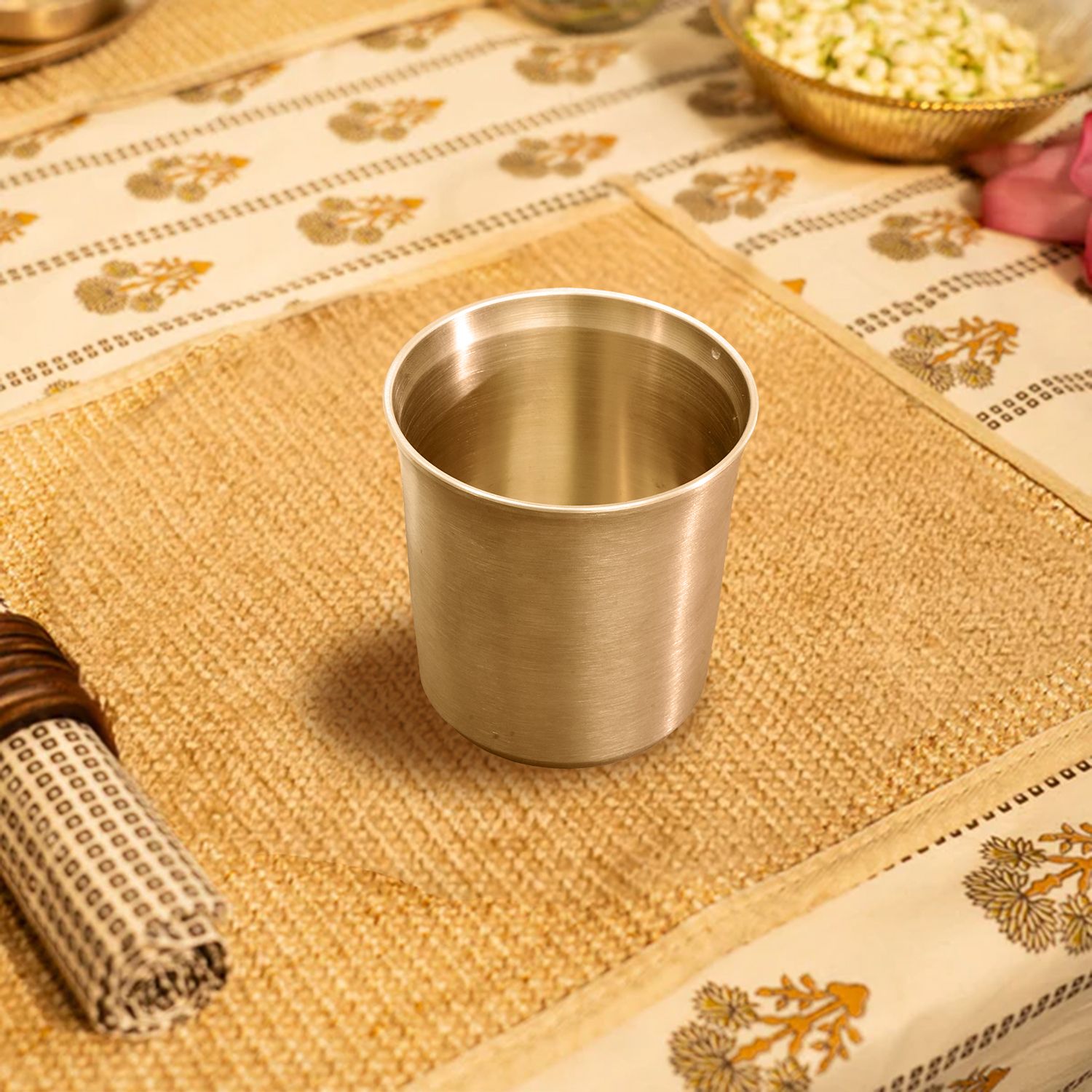 ekhasa Certified Bronze Utensils | 100% Pure Kansa Glass | Glass Water/Juice Glass-picture-11