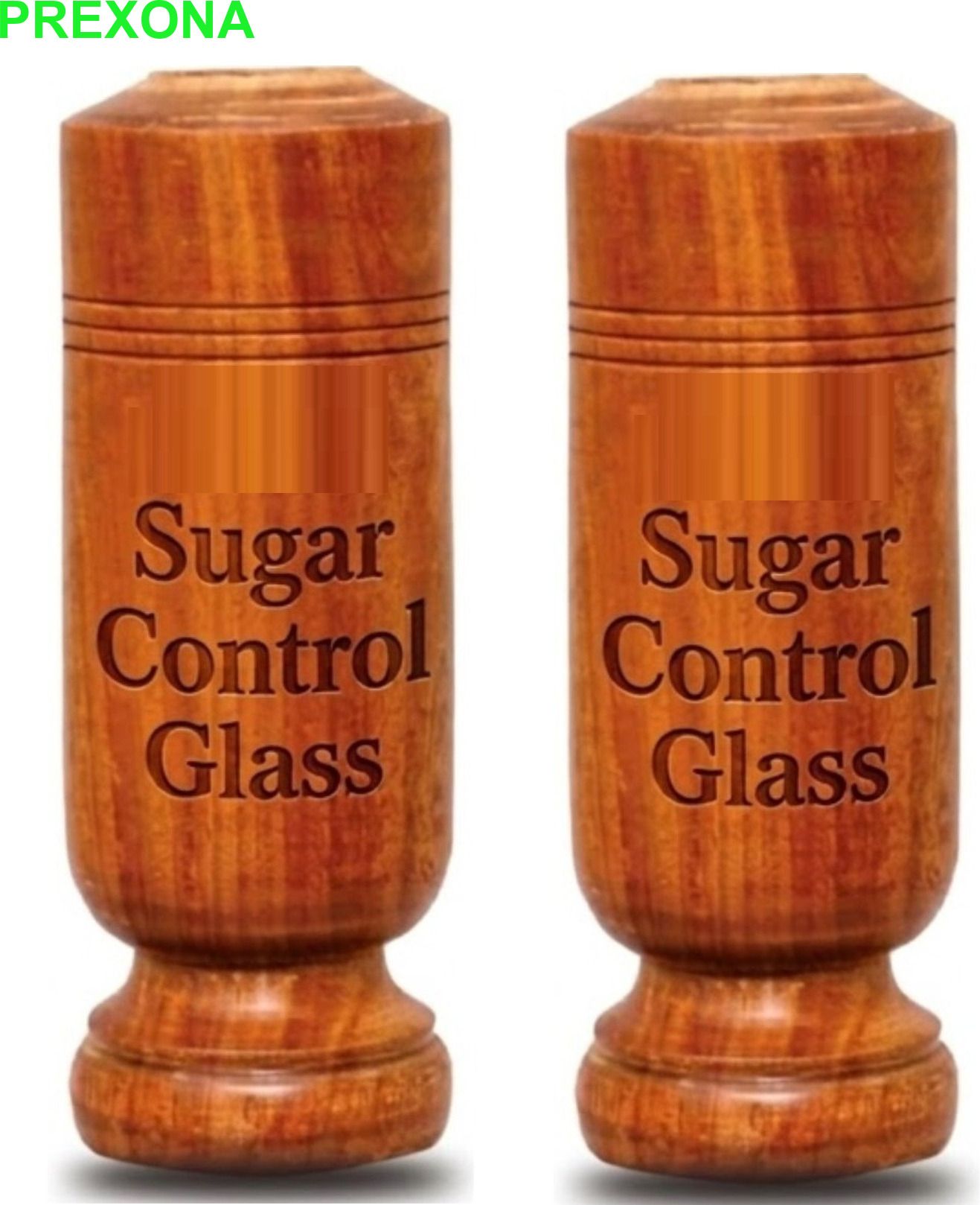 (Pack of 2) Wooden Glass Set of 2 for Healthy Sugar Lifestyle Glass Water/Juice Glass-image-44