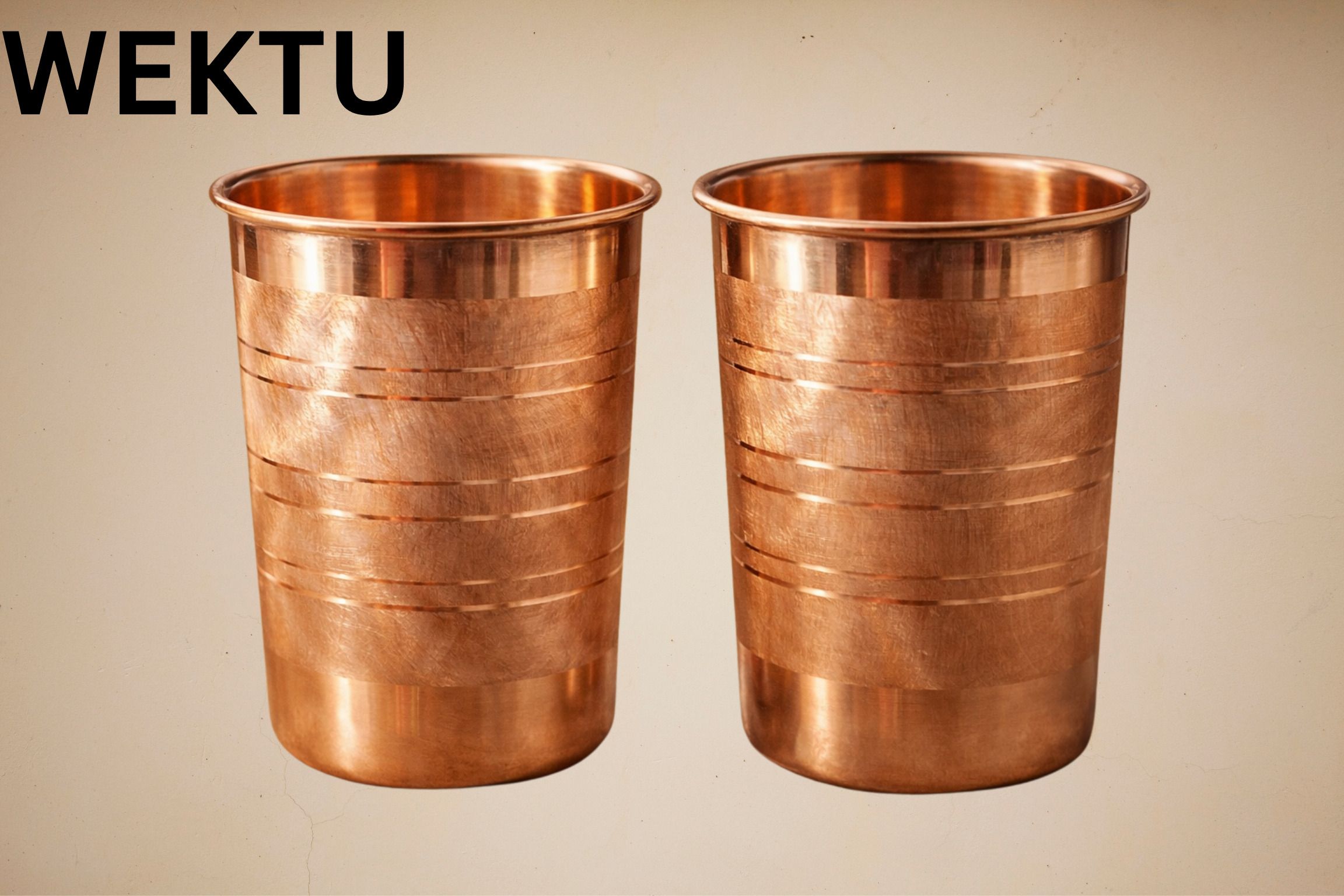 wektu (Pack of 2) WKT-CU-GLSP2/99 Glass Set Water/Juice Glass-picture-1