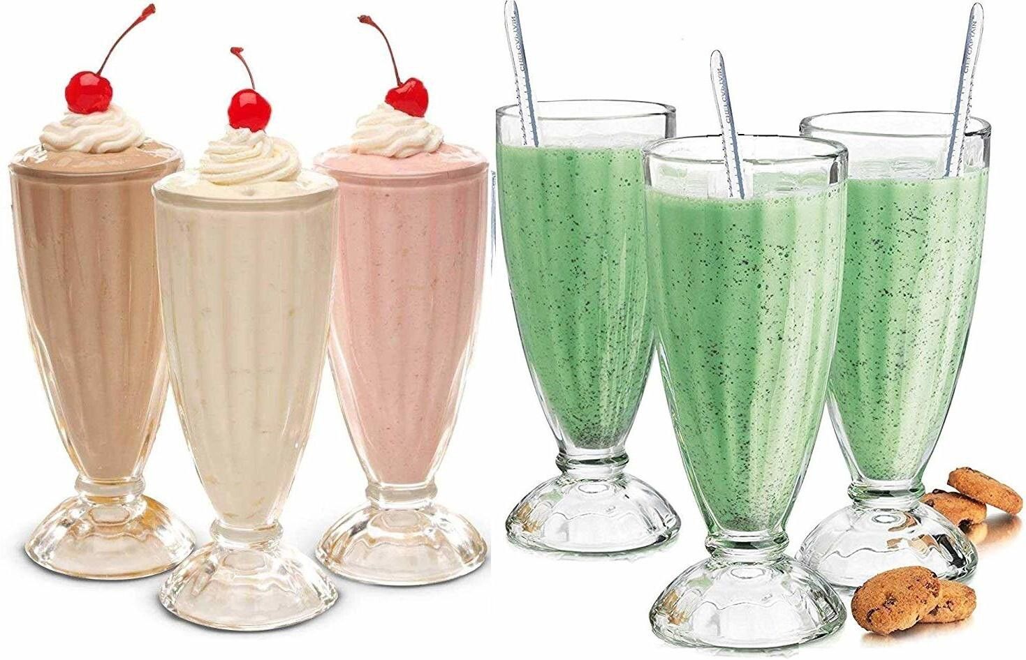 (Pack of 6) Ice Cream Glass Set Water/Juice Glass