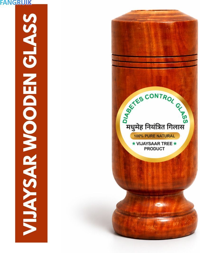 vijaysar glass - wooden cup - routine daily use Glass Water/Juice Glass-image-28