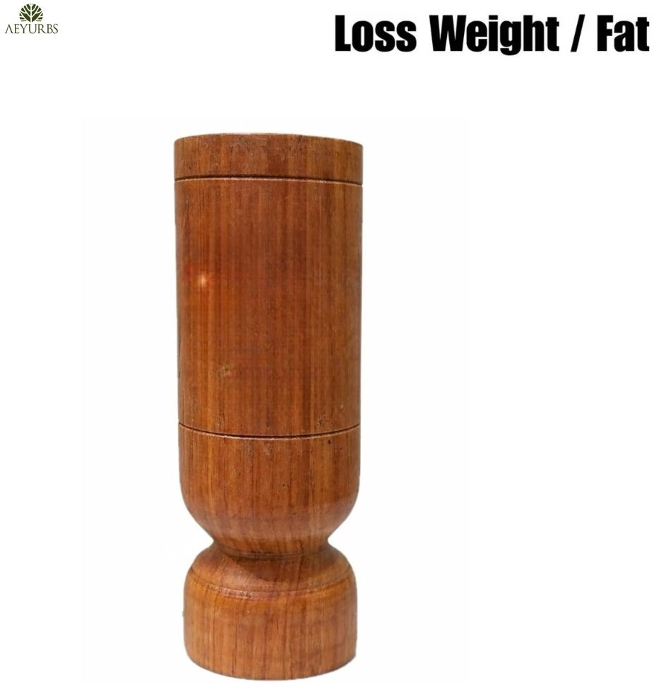 Weight Loss Wooden Glass Ayurvedic Fat Burner Tumbler Glass Water/Juice Glass-image-6