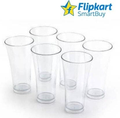 flipkart smartbuy (Pack of 6) Unbreakable Plastic Platinum Glass For Water and Juice Glass Set Water/Juice Glass-picture-30