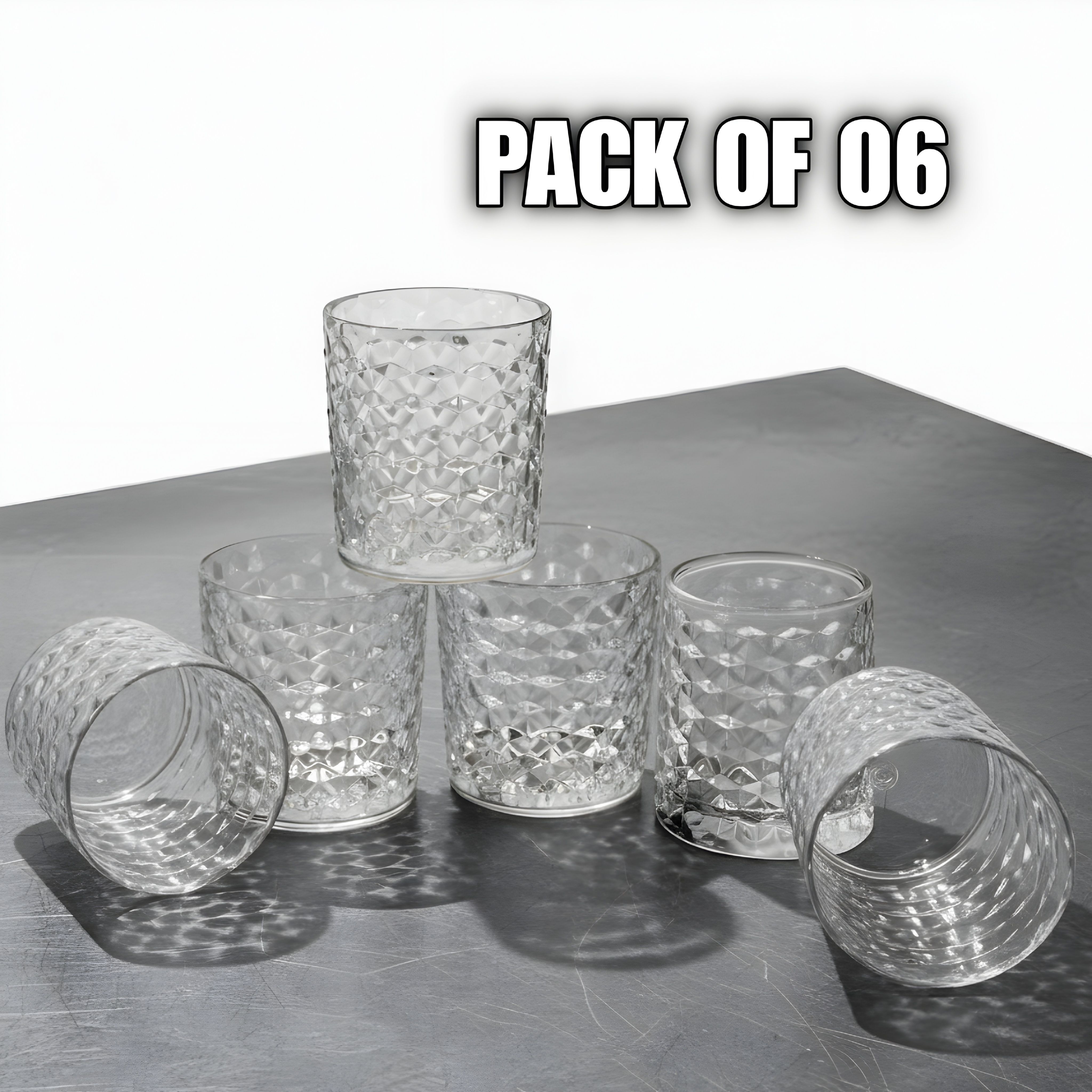 urbanova (Pack of 6) Frost Zenith Beverage Glass Glass Set Water/Juice Glass-picture-33