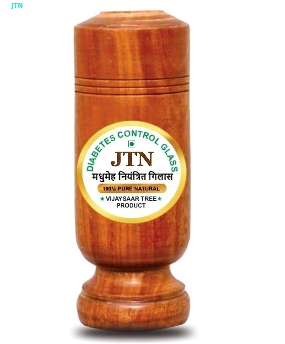 el Diabetes Sugar Control Glass 100% Natural Made By Vijaysaar Trees Glass Water/Juice Glass-image-1