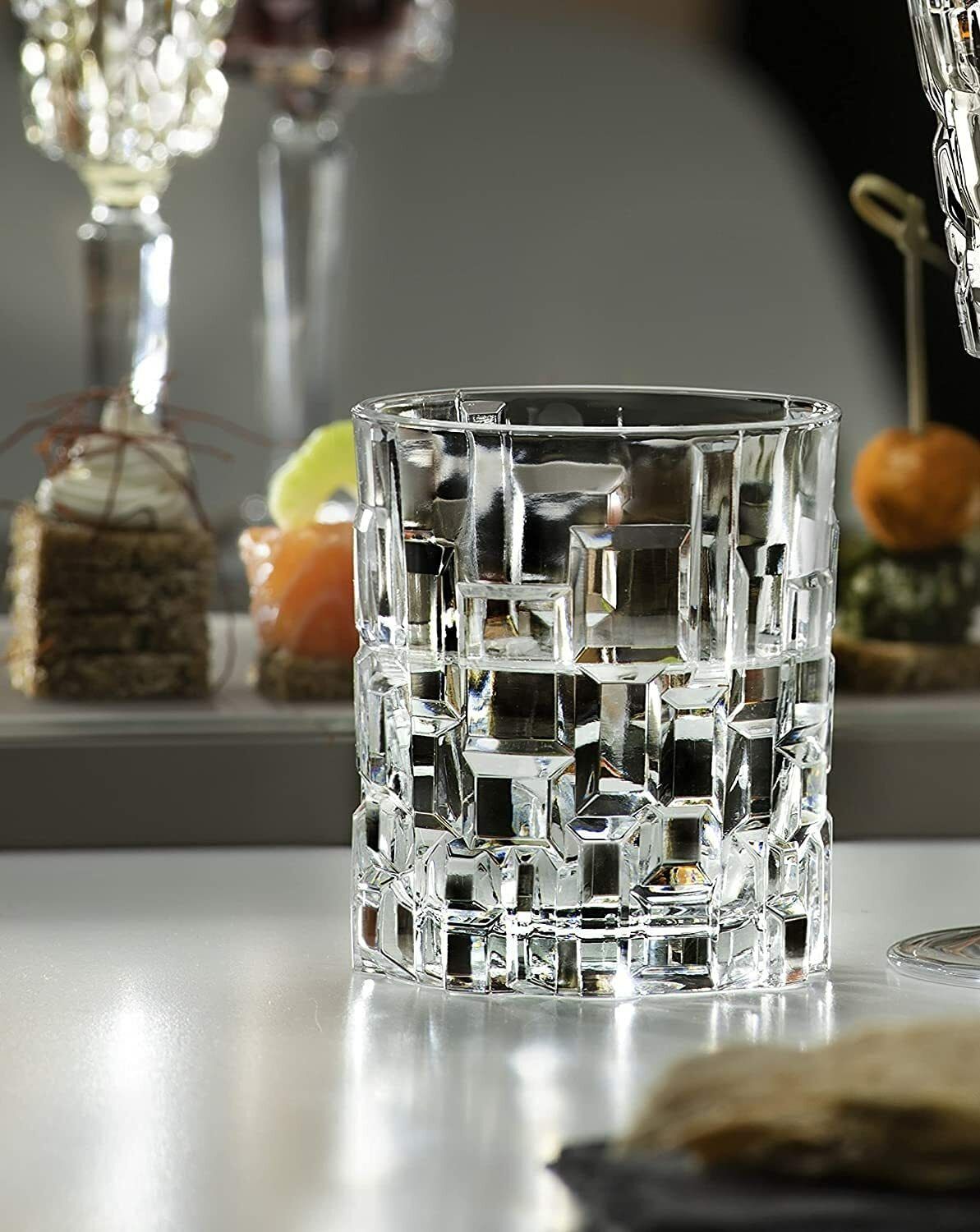 (Pack of 2) Heavy Base Old Fashioned Drinking Crystal Whiskey Glass,Bourbon(Pack of 2,330ml) Glass Set Whisky Glass-image-49