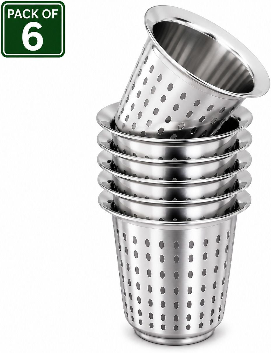 (Pack of 6) Shower Glass - Stainless Steel - Heavy Duty - Pack of 6 Glass Shot Glass-image-19