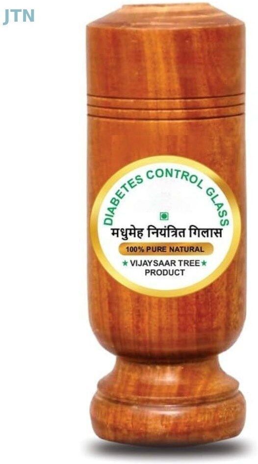 IM Diabetes - Sugar Control Glass 100% Natural Made By Vijaysaar Tree Glass Water/Juice Glass-image-12