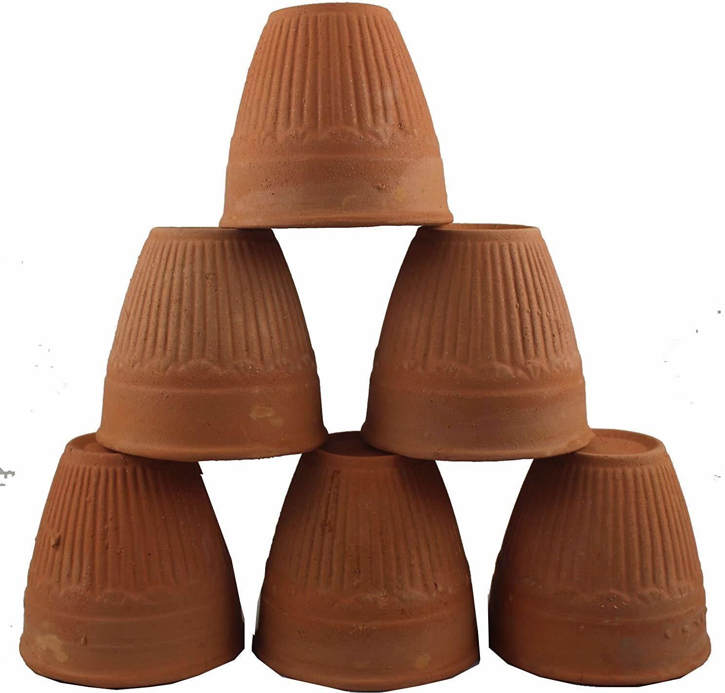 (Pack of 6) Clay Glass for Tea, Drinking Water, Tea, Lassi, WineClay Milk Glass pack of 2 Glass Set Water/Juice Glass-image-28