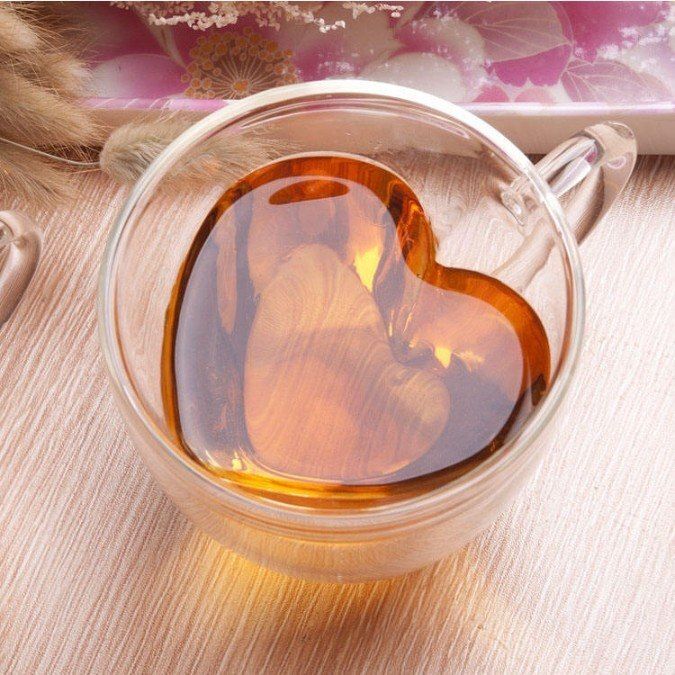 fenkumart Double Wall Heart Shape Glass Mug 170ml Borosilicate Coffee Cup with Handle Glass Whisky Glass-picture-30