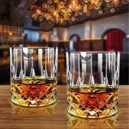 (Pack of 2) Large Whisky Glasses For Drinking Whiskey In Party's | High Capacity Glass Set Glass Set Wine Glass-image-28