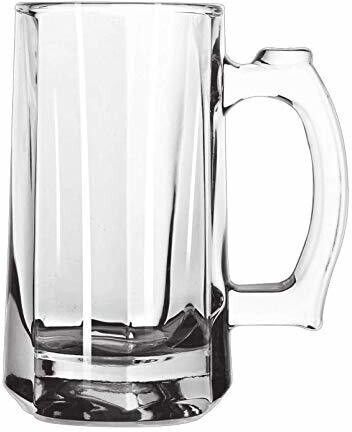 Funky Stylish Transparent Beer Mug Glass with Premium Handle-500 ml (Set of 1) Glass Beer Glass-image-13