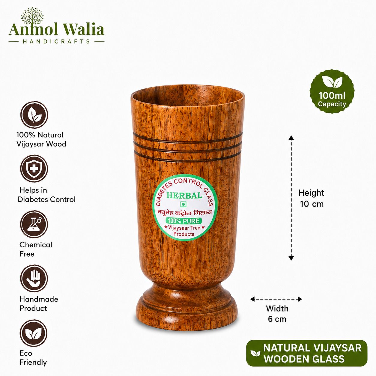 Vijaysar 1 Glass Water/Juice Glass-image-36