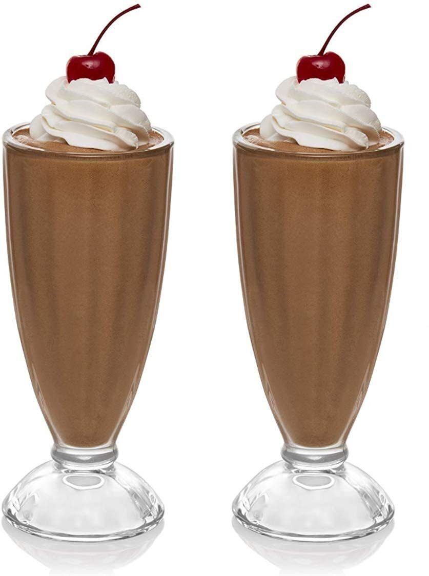 jay ramdev seller (Pack of 2) Glass Faluda Glass Imported Milkshake Cocktail Desert Juice Glass Set Glass Water/Juice Glass-picture-14