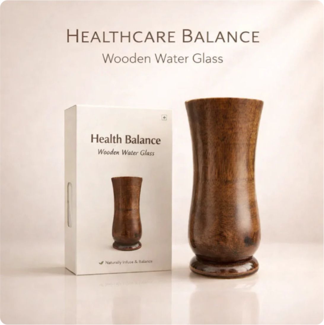 Healthcare Balance Wooden Water Glass Glass Water/Juice Glass-image-38