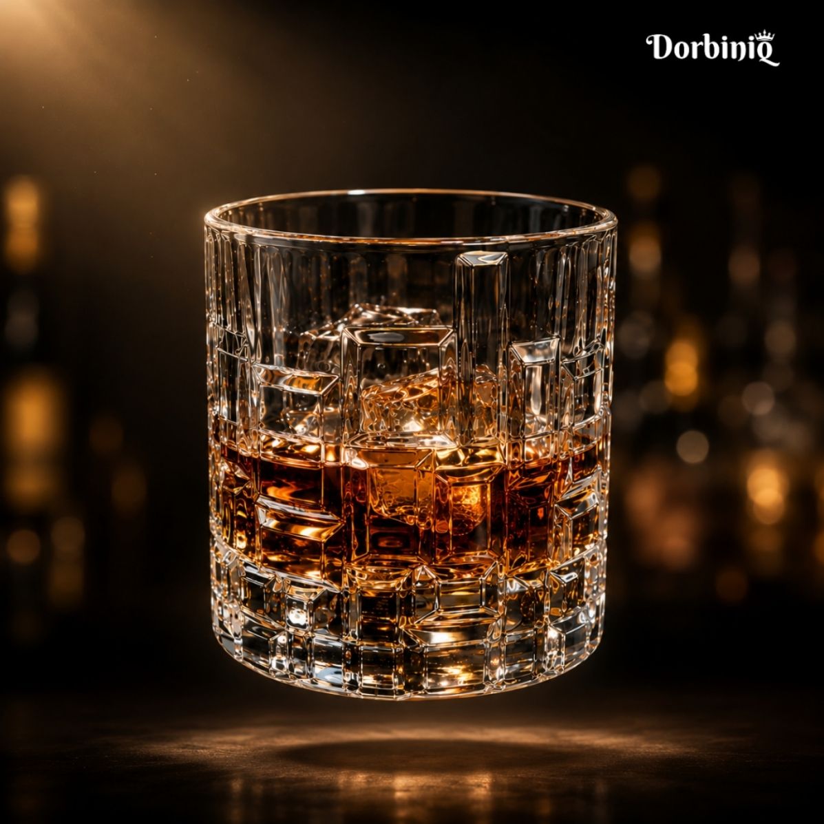(pack of 4) luxury geometric design drinking glass for scotch, wine, juice, water & parties glass whisky glass