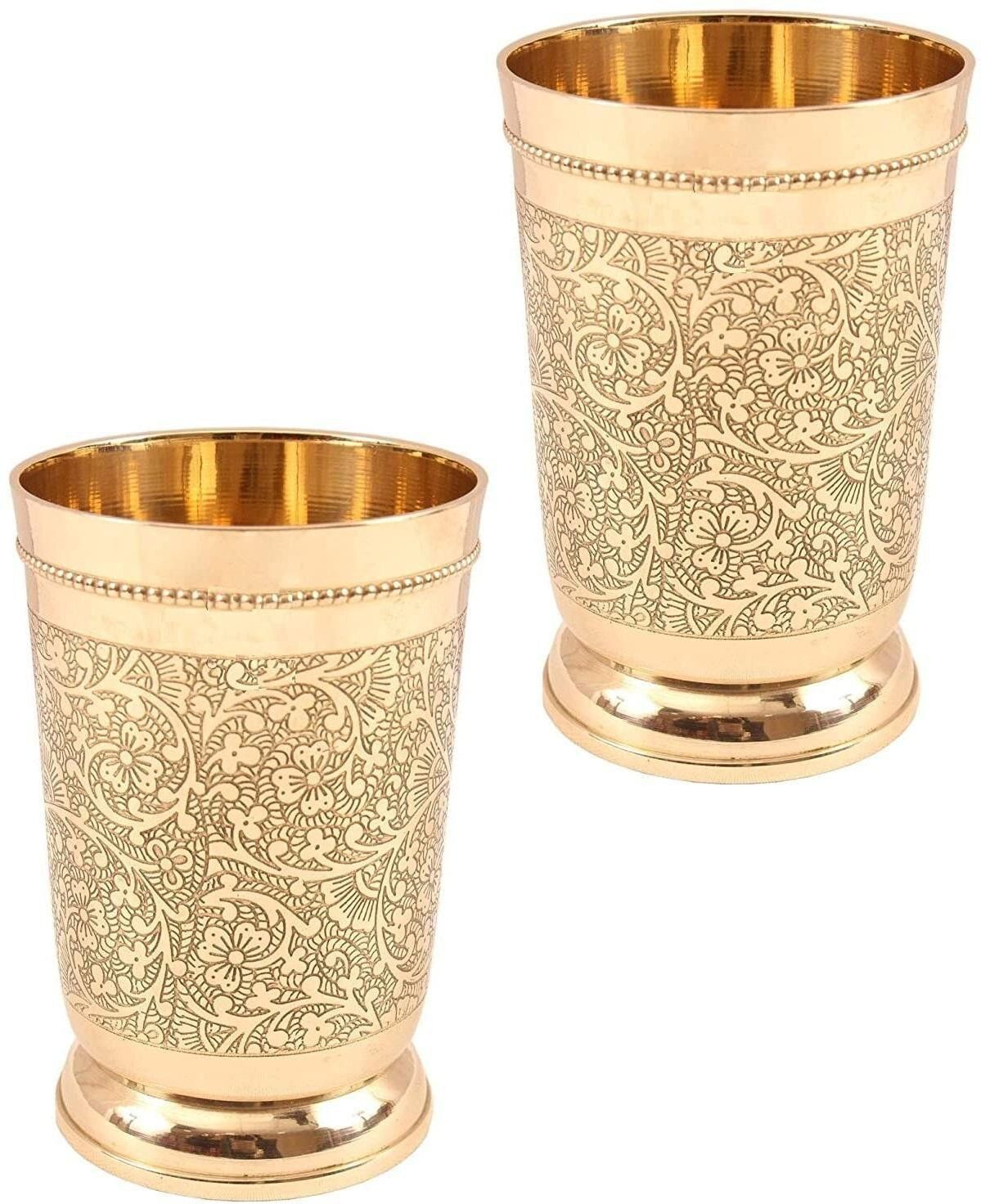 (Pack of 2) Etching Design 2 Glass Set Water/Juice Glass