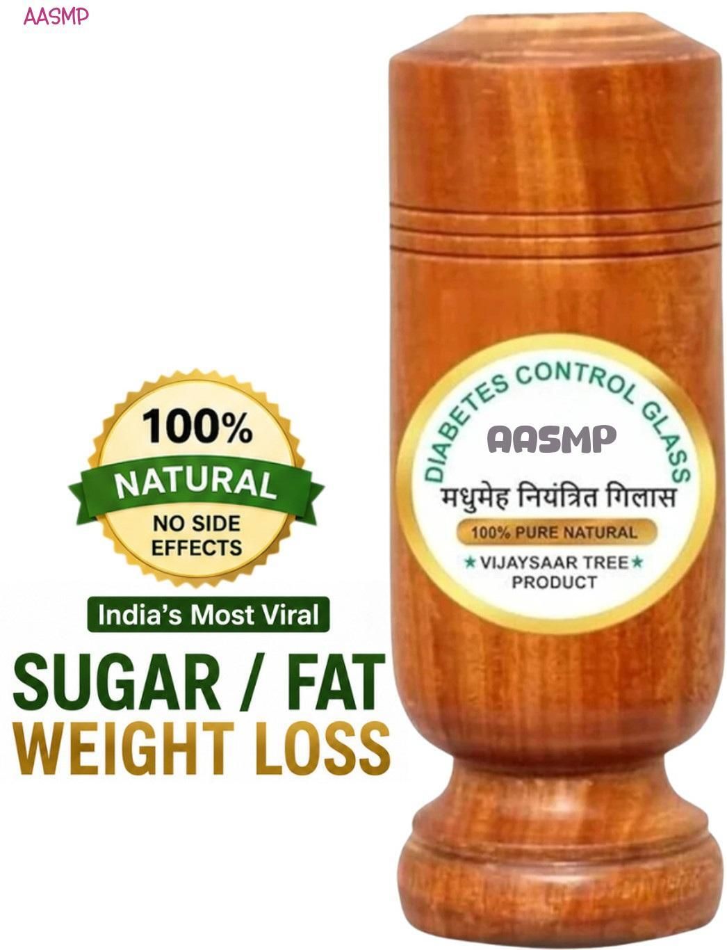 aasmp Vijaysar Diabetic Control Care 63 Glass Water/Juice Glass-picture-10