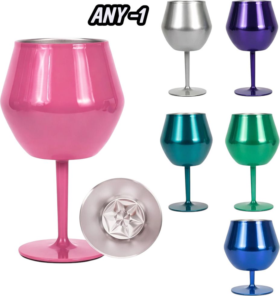 Premium Stainless Steel Stemmed Wine Goblet Wine Glass Glass Wine Glass-image-24